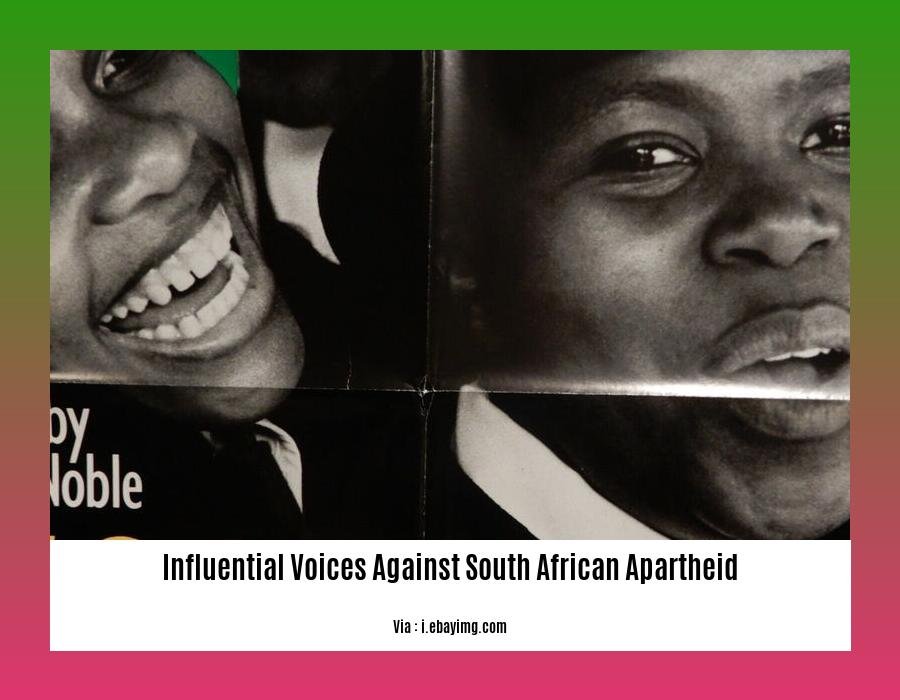 influential voices against south african apartheid 2