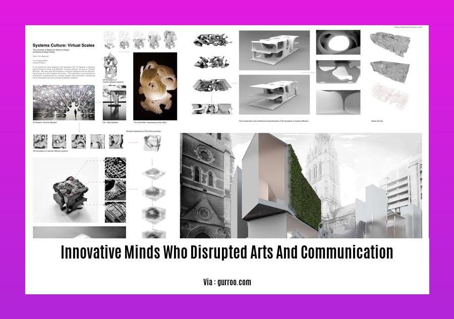 innovative minds who disrupted arts and communication