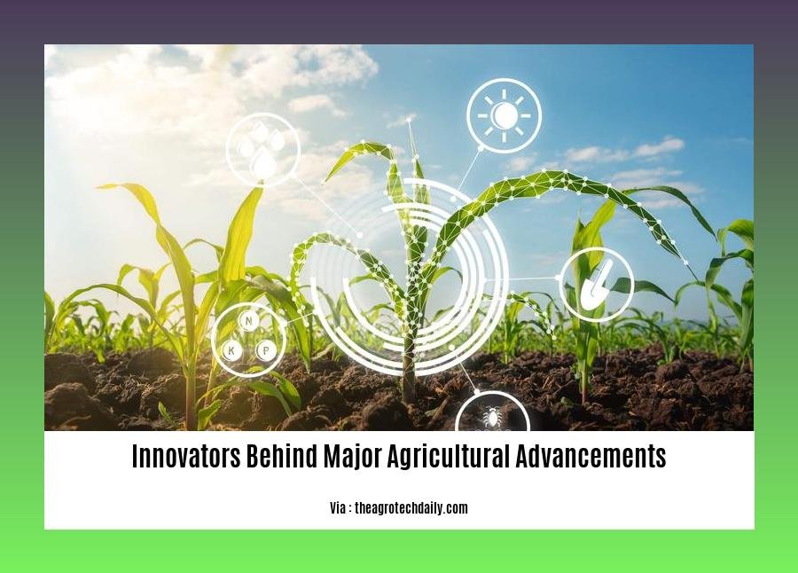 innovators behind major agricultural advancements