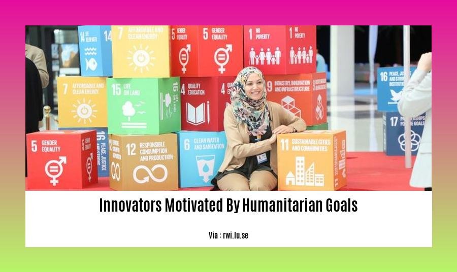 innovators motivated by humanitarian goals