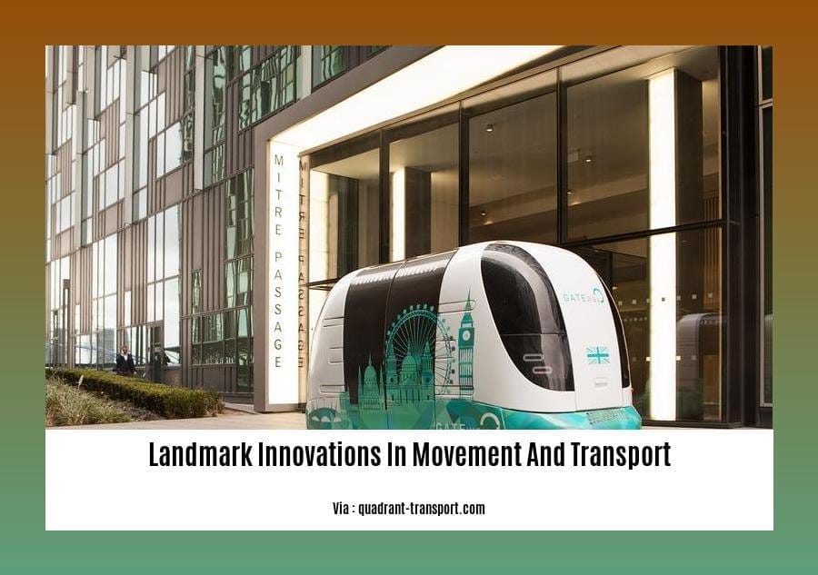 landmark innovations in movement and transport