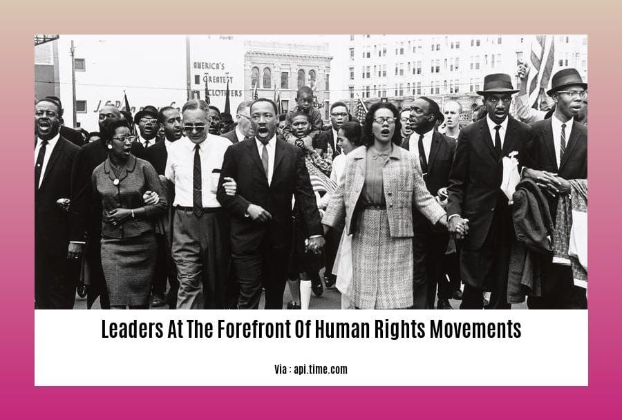 leaders at the forefront of human rights movements