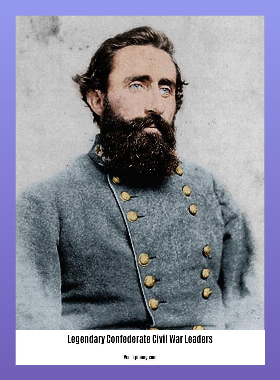 legendary confederate civil war leaders