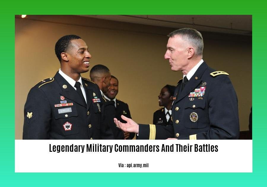 legendary military commanders and their battles