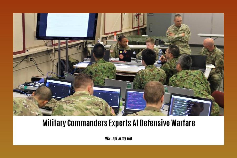 military commanders experts at defensive warfare