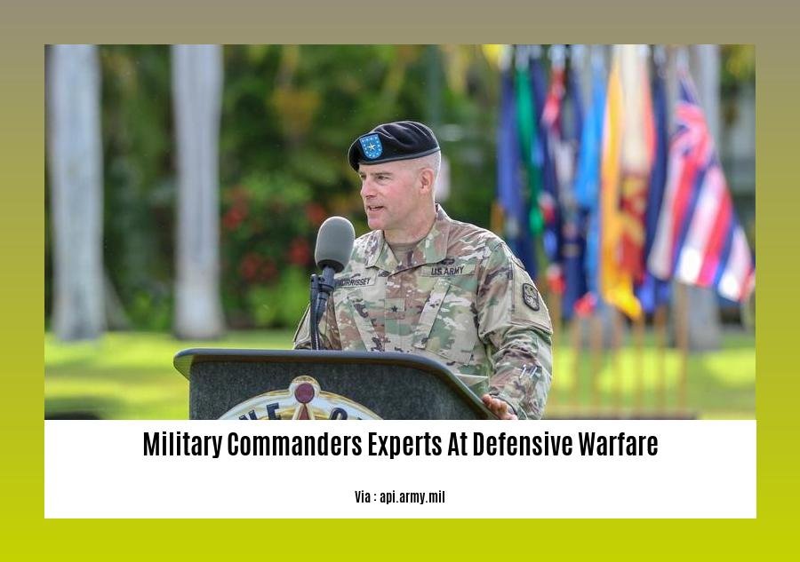 military commanders experts at defensive warfare 2