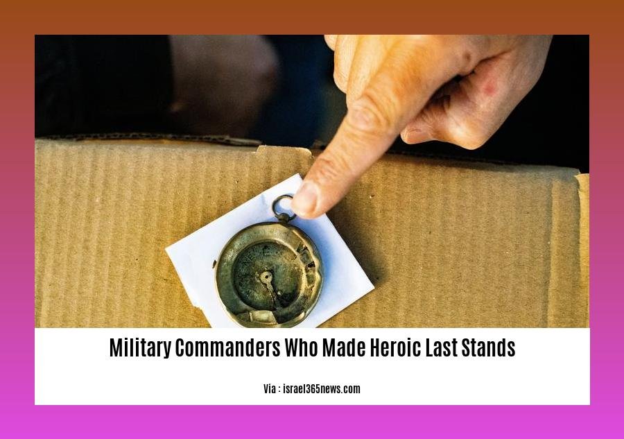 military commanders who made heroic last stands