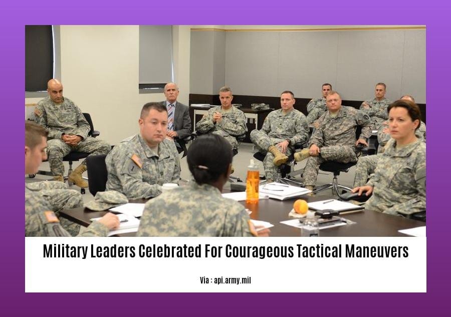 military leaders celebrated for courageous tactical maneuvers