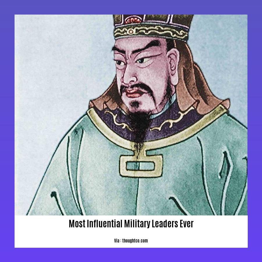 most influential military leaders ever