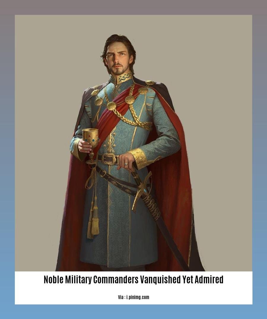 noble military commanders vanquished yet admired