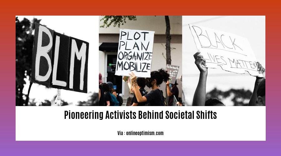 pioneering activists behind societal shifts