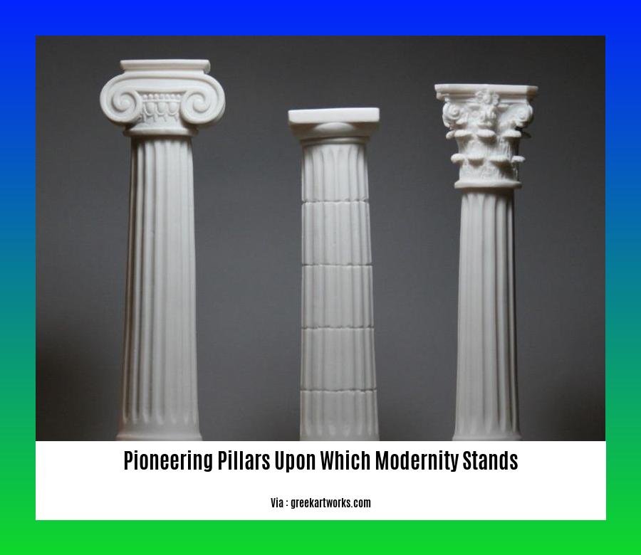 pioneering pillars upon which modernity stands