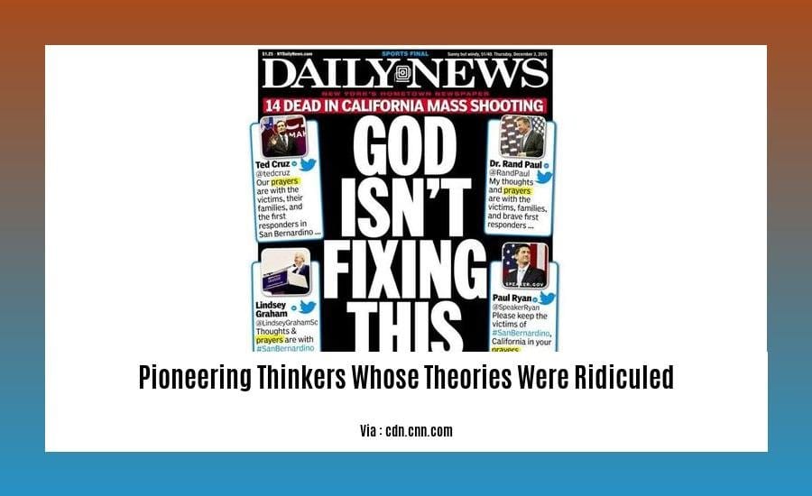 pioneering thinkers whose theories were ridiculed