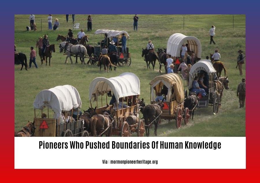 pioneers who pushed boundaries of human knowledge