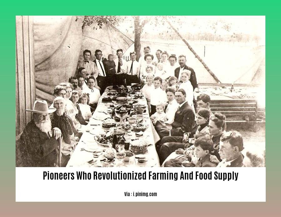 pioneers who revolutionized farming and food supply