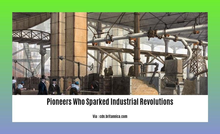 pioneers who sparked industrial revolutions