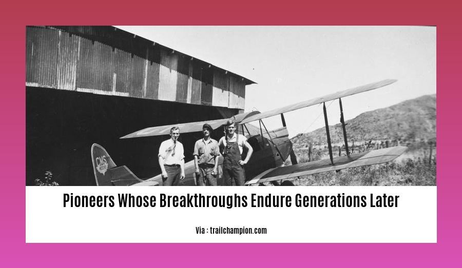 pioneers whose breakthroughs endure generations later 2