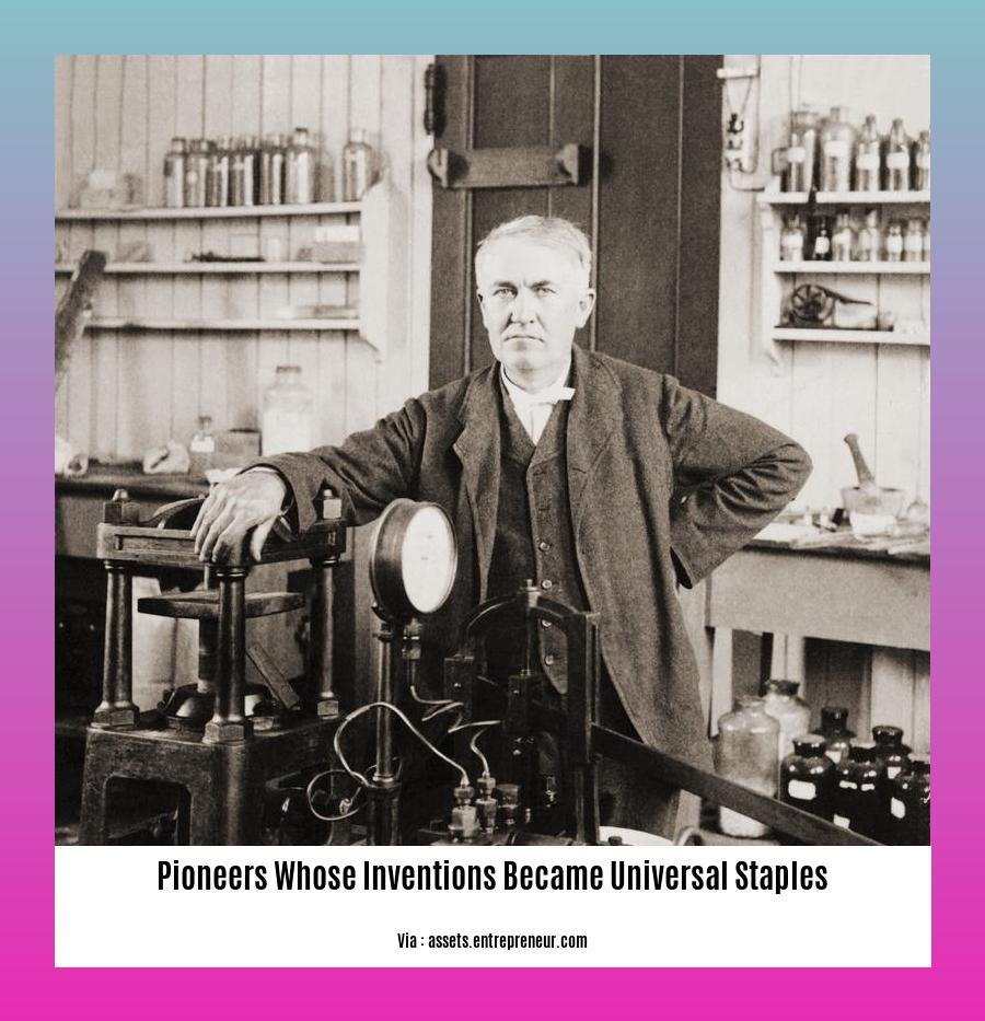 pioneers whose inventions became universal staples 2