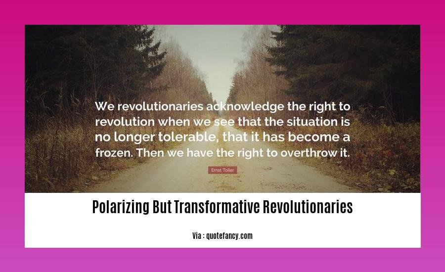 polarizing but transformative revolutionaries 2