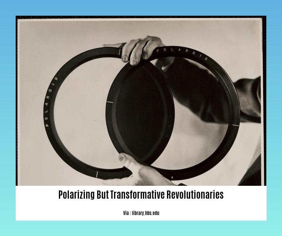 polarizing but transformative revolutionaries
