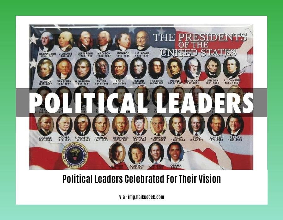 political leaders celebrated for their vision