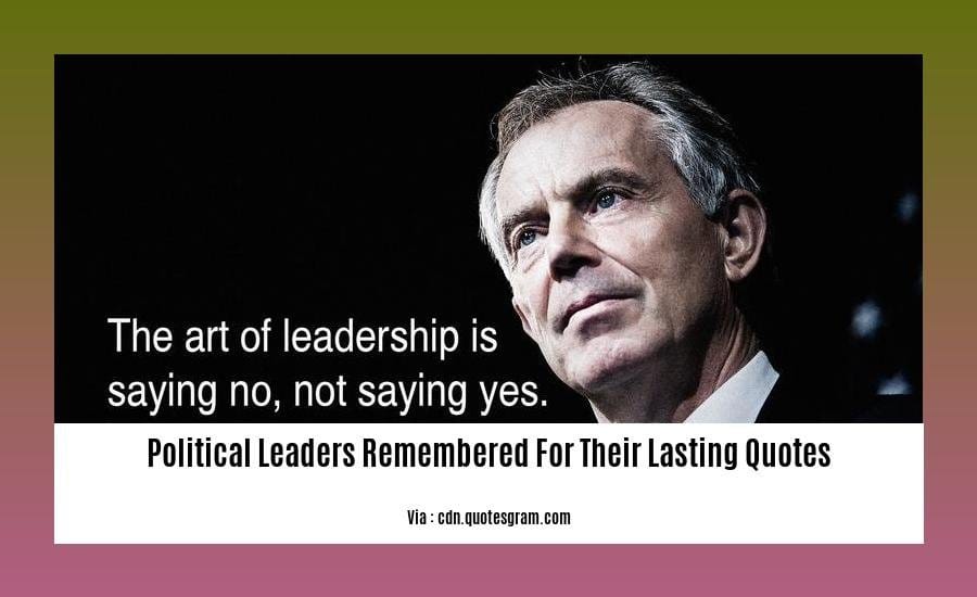 political leaders remembered for their lasting quotes