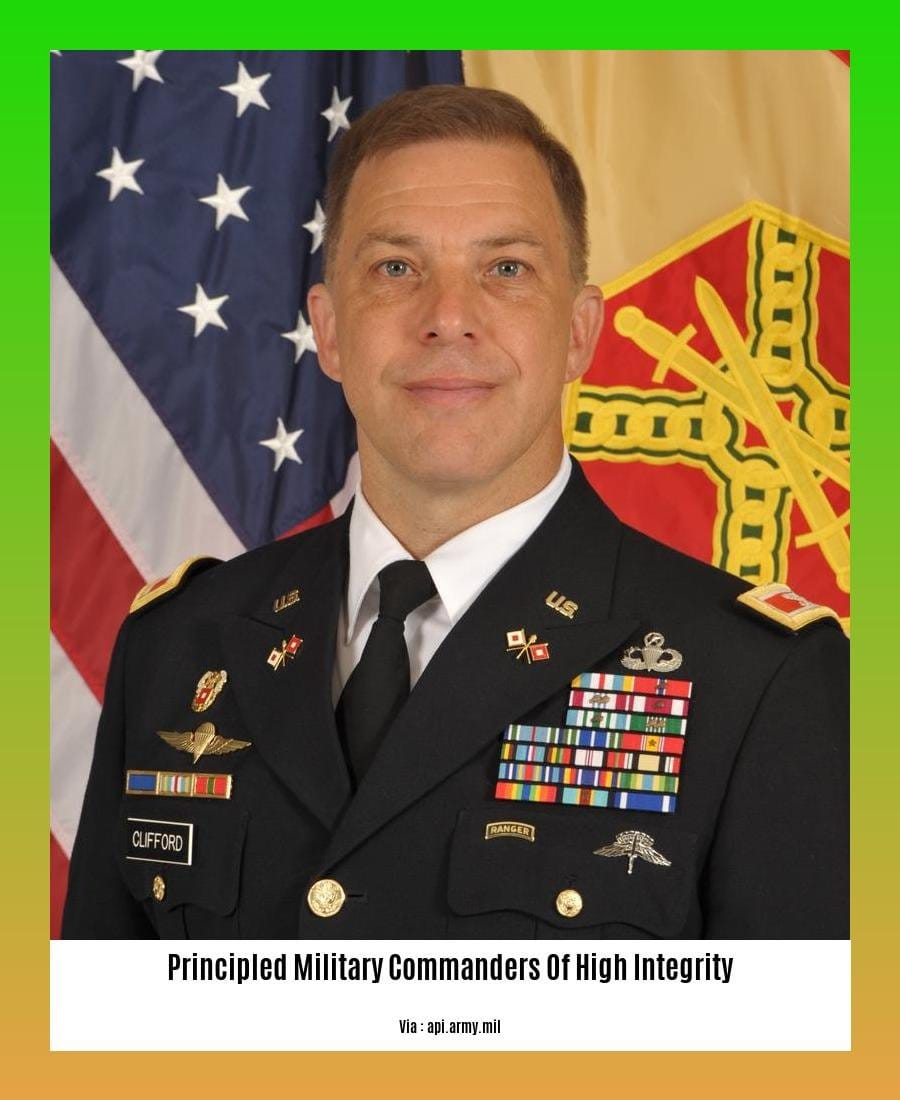 principled military commanders of high integrity