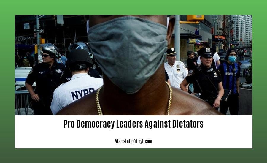 pro democracy leaders against dictators