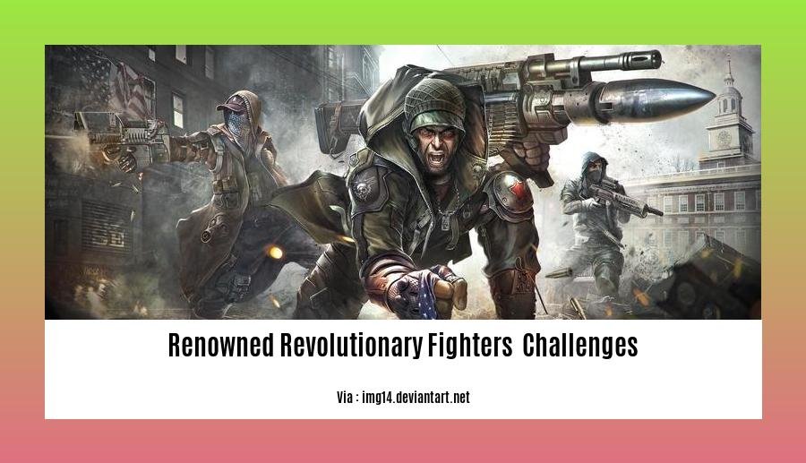renowned revolutionary fighters challenges 2