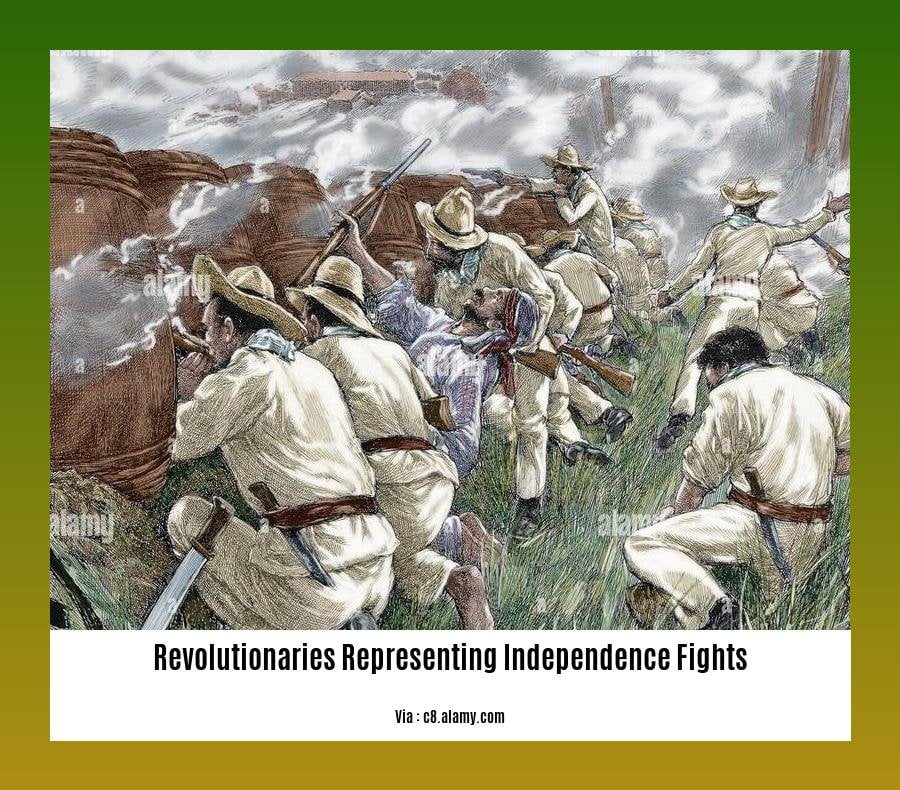 revolutionaries representing independence fights