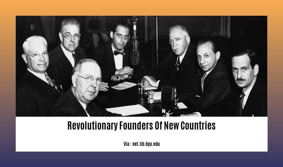 revolutionary founders of new countries