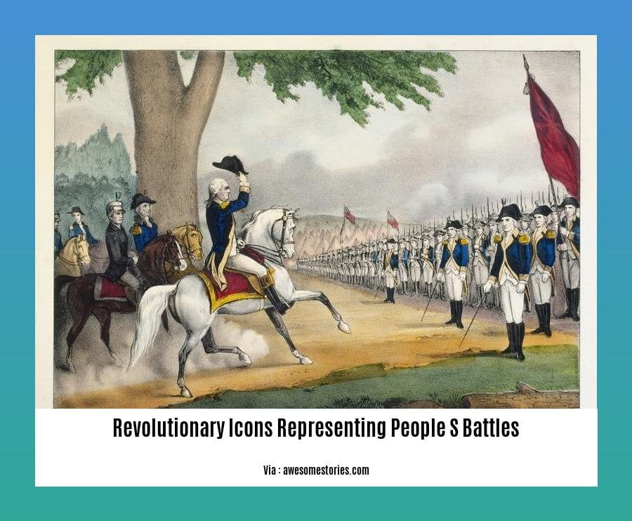 revolutionary icons representing people s battles