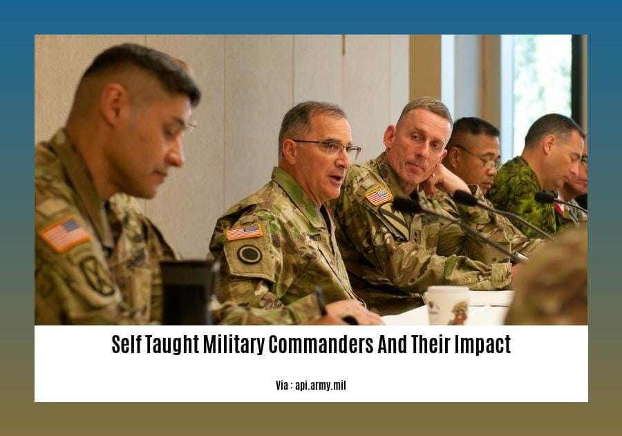 self taught military commanders and their impact