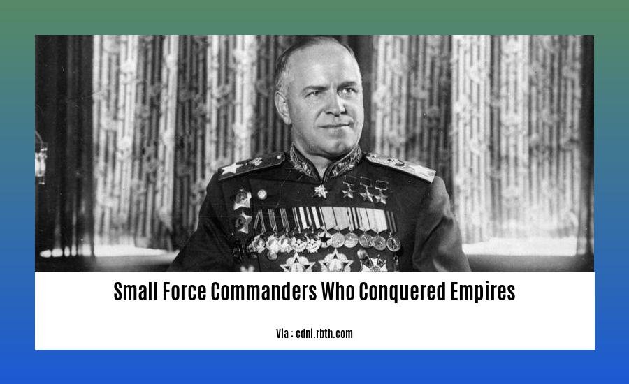 small force commanders who conquered empires