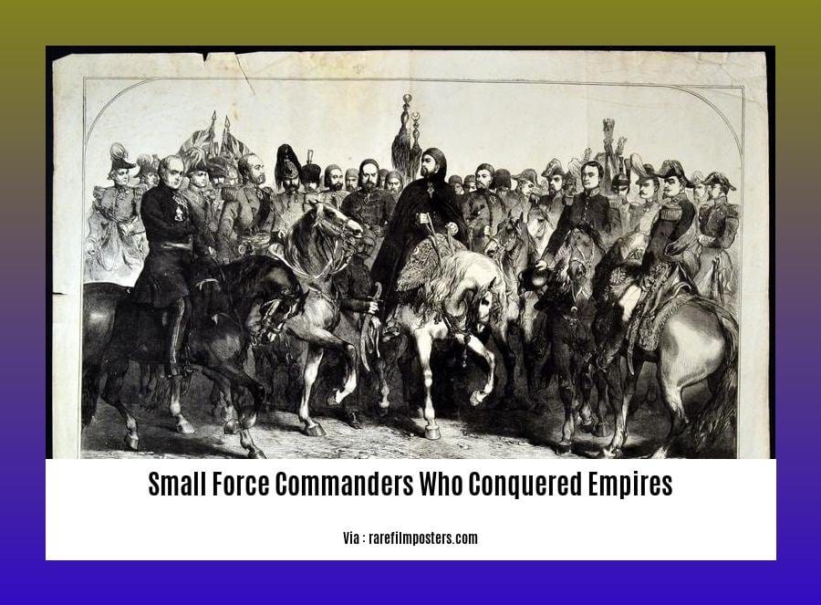 small force commanders who conquered empires