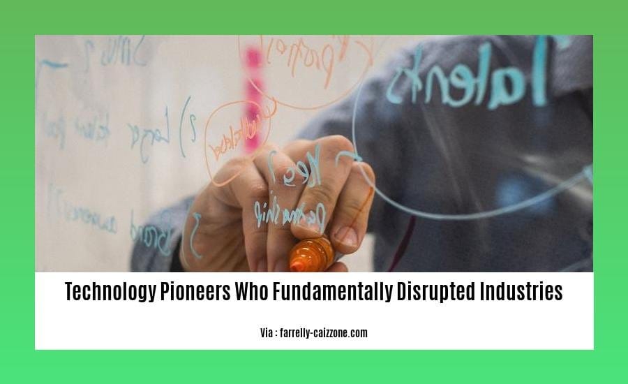 technology pioneers who fundamentally disrupted industries