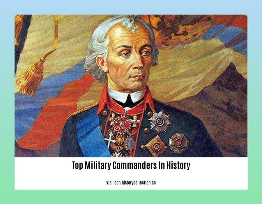 top military commanders in history