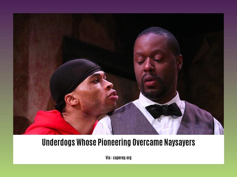 underdogs whose pioneering overcame naysayers