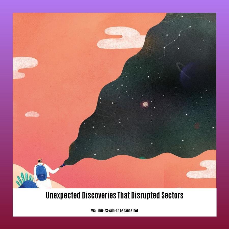 unexpected discoveries that disrupted sectors