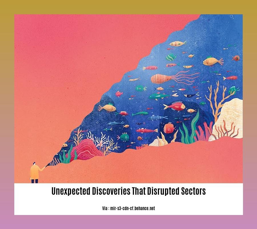 unexpected discoveries that disrupted sectors