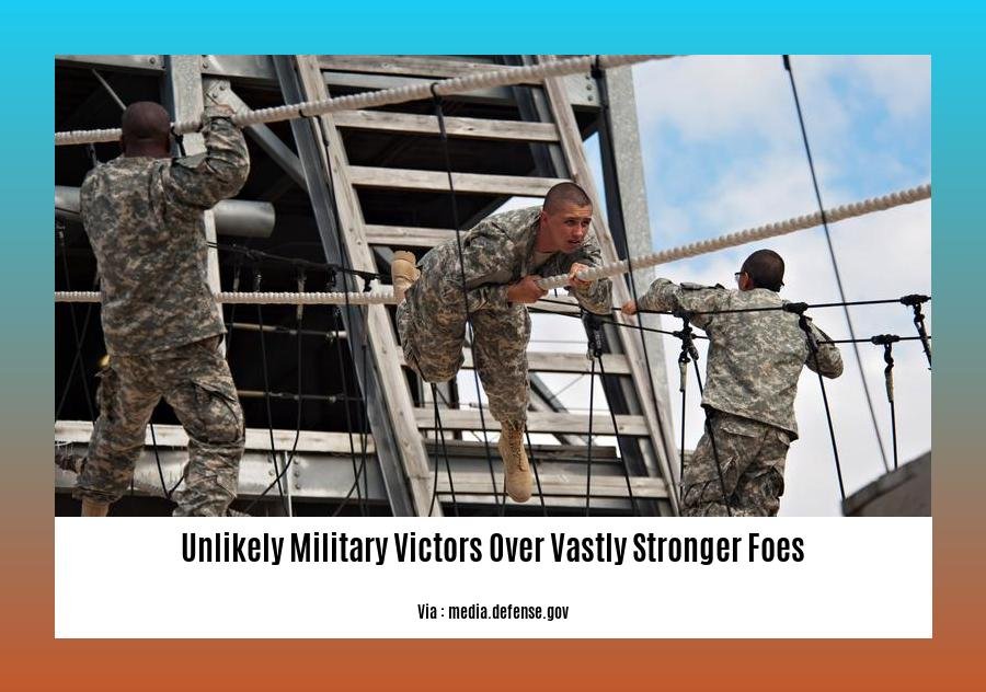 unlikely military victors over vastly stronger foes