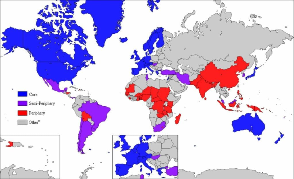 define wallerstein's world systems theory ap human geography