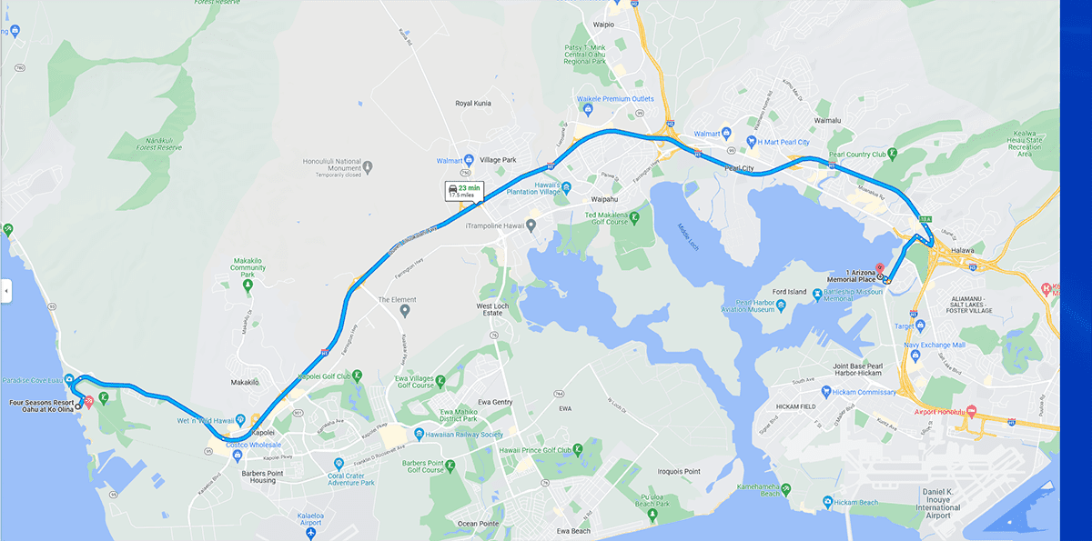 detailed-directions-to-pearl-harbour-from-honolulu-with-directions