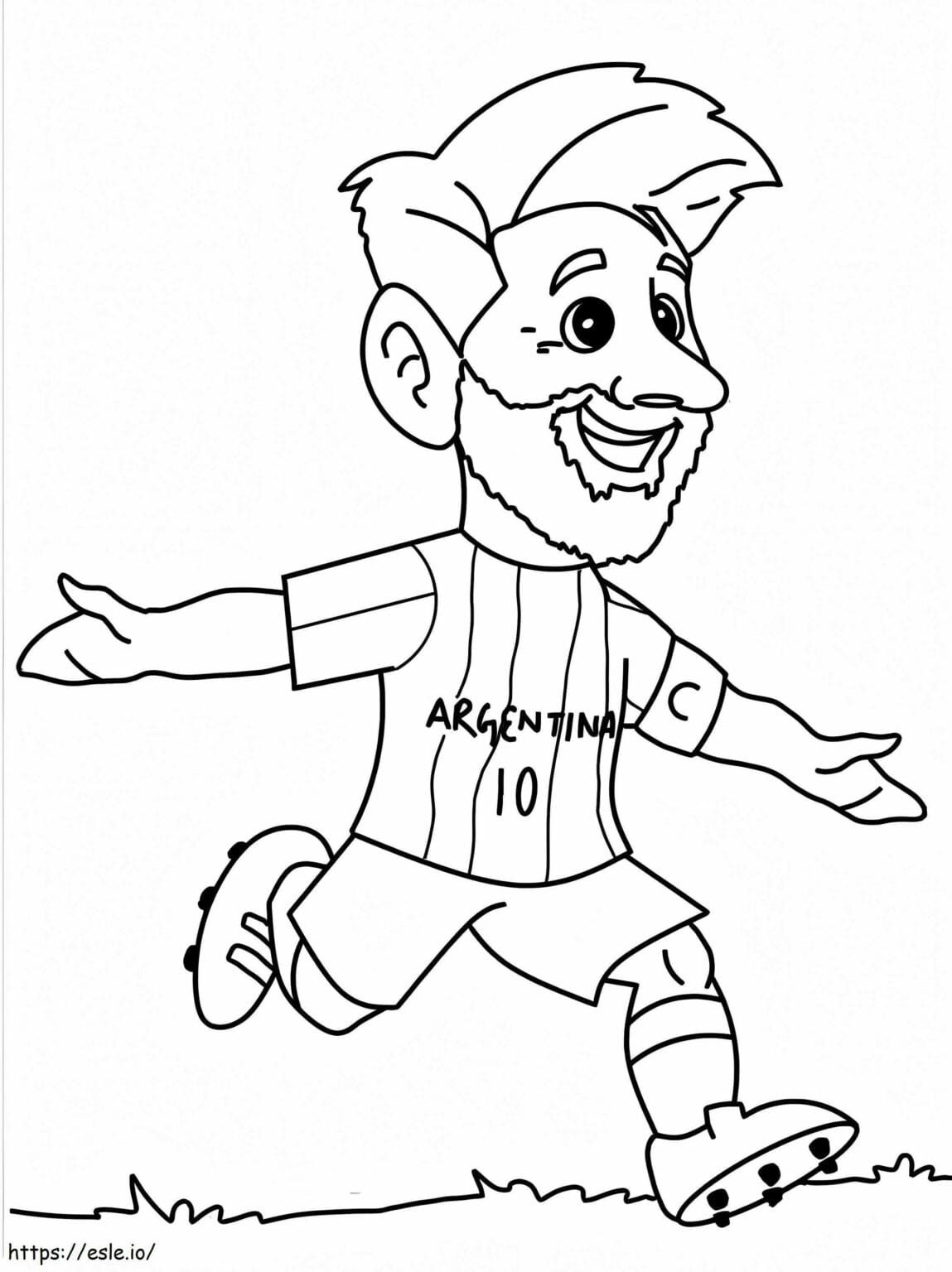 Lionel Messi Football Colouring Pages: Free Printables for Kids & Adults