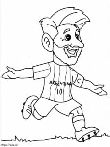 Lionel Messi Football Colouring Pages: Free Printables for Kids & Adults