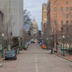 Downtown,Jackson,,Mississippi,With,The,State,Capitol,Building