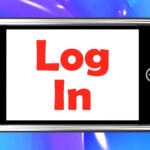 Log In Login On Phone Showing Sign In Online