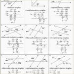 Parallel Lines Cuta Transversal Worksheet Answer Key