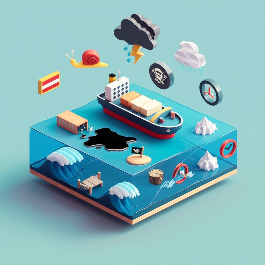 Ten drawbacks of water transportation, including pollution, delays, and limited accessibility.
