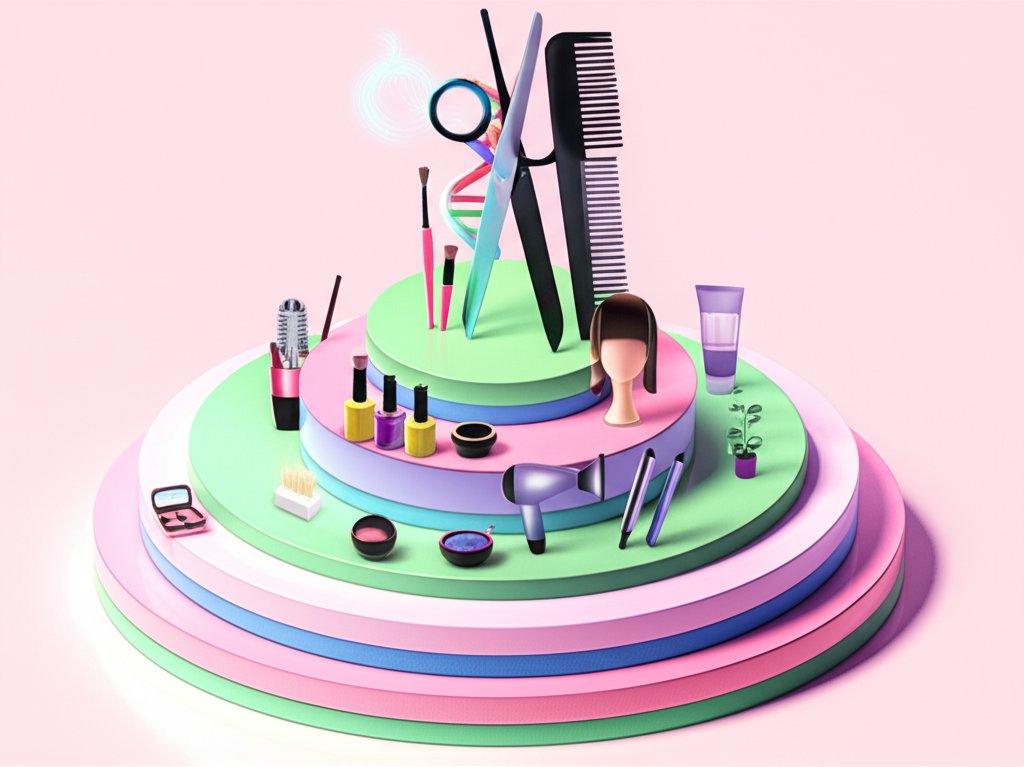 Infographic with 10 fun facts about cosmetology careers, education, and history.
